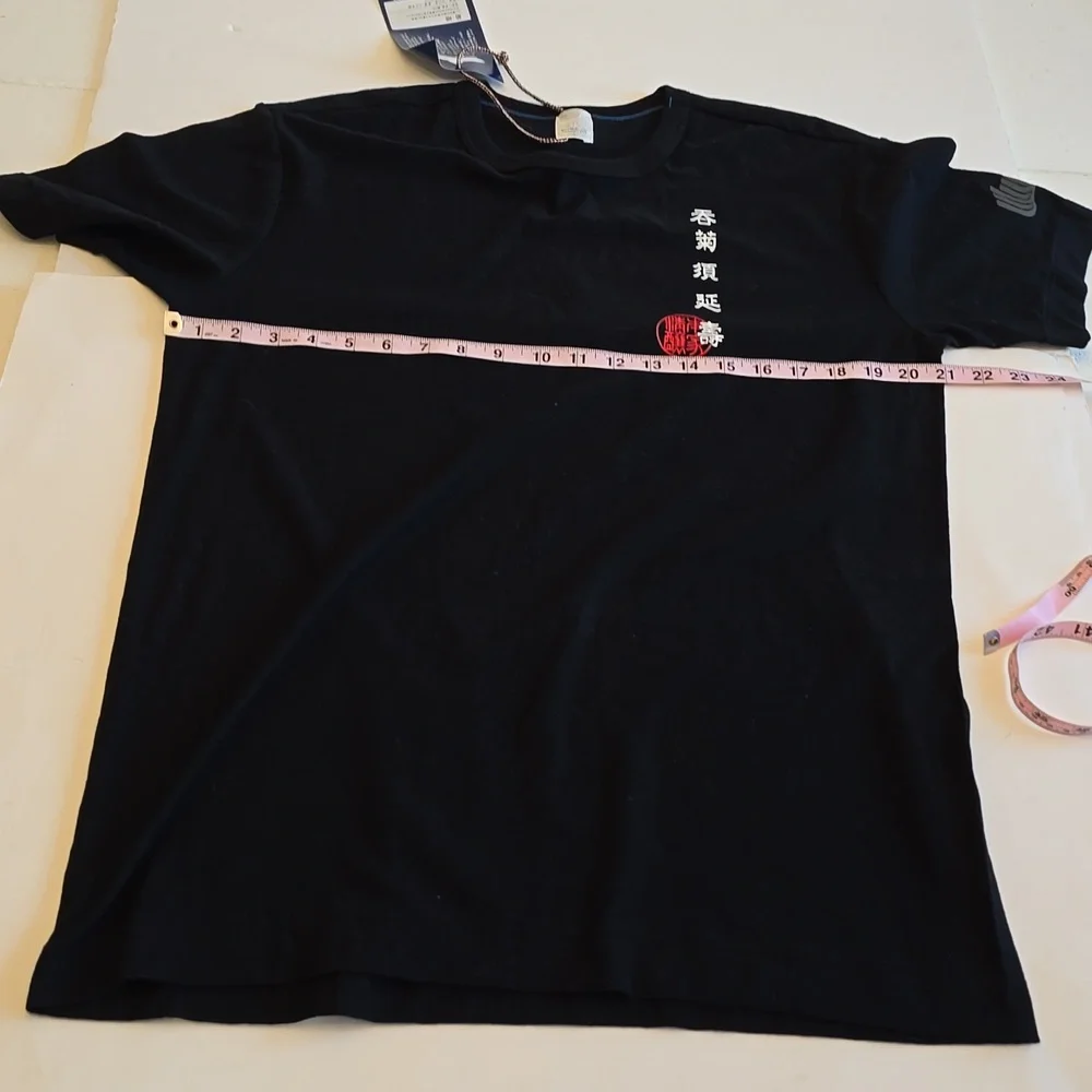NWT KUME.JP Japan Streetwear Black Graphic Short Sleeve Tshirt Cotton Size Large - Picture 14 of 17